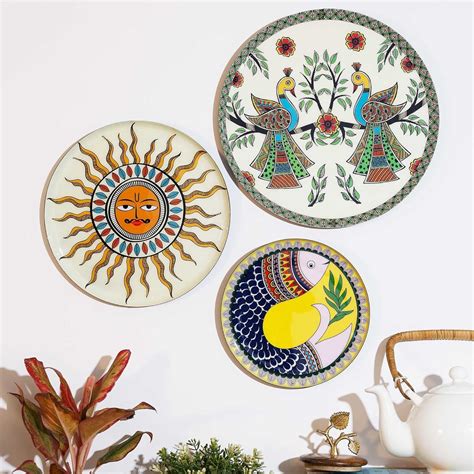 Buy Amazon Basics Metal Decorative Wall Plates | Home Decoration ...