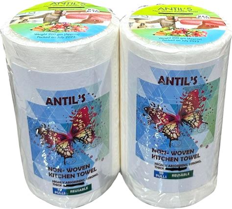 Origami 2 Ply Kitchen Tissue Paper Roll - Pack of 6 (60 Pulls Per Roll ...