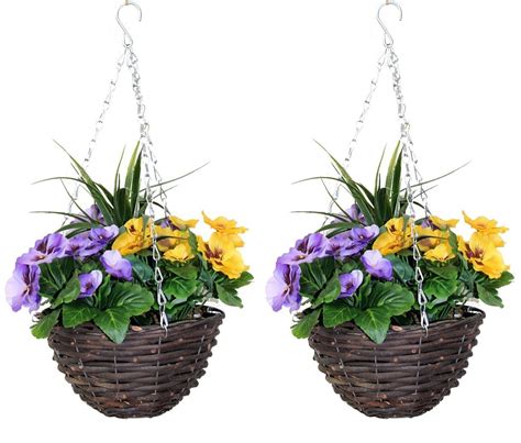 Fake Outdoor Flower Baskets at Rebecca Guay blog