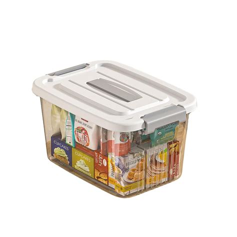 Star Work Clear Storage Box Stackable with Lid | Heavy-Duty Latches
