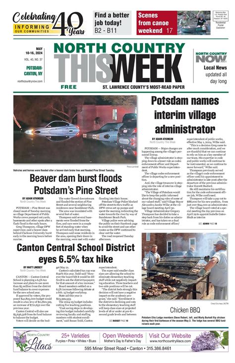 Potsdam-Canton May 10, 2024 - North Country Now