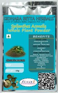 SIDHARA BETTA HERBALS Spilanthes Acmella Whole Plant Powder Price in ...