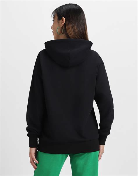 Angree Black Oversized Fit Graphic Hoodie – Juneberry