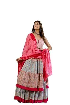 SSoShHub Women's Cotton Printed Straight Kurta Kurta, Sharara & Dupatta ...