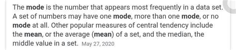 definition of mode ??? - Brainly.in