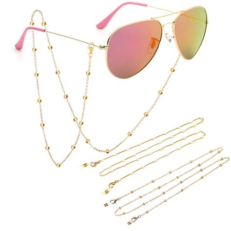 Buy Women's Eyeglass Chains Beaded Mask Glasses Chains - Eyewear Strap ...