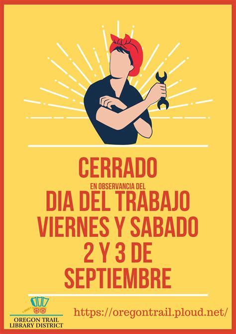 ALL LOCATIONS CLOSED - Labor Day Observed - Oregon Trail Library District