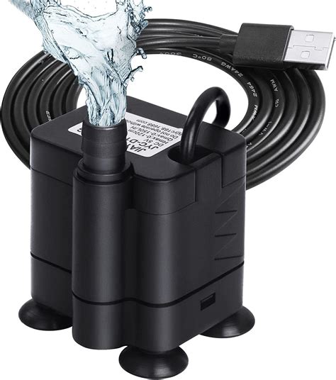 Buy SYOSI Submersible Water Pump, Upgrade Bottom Suction Pump, 150L/H ...