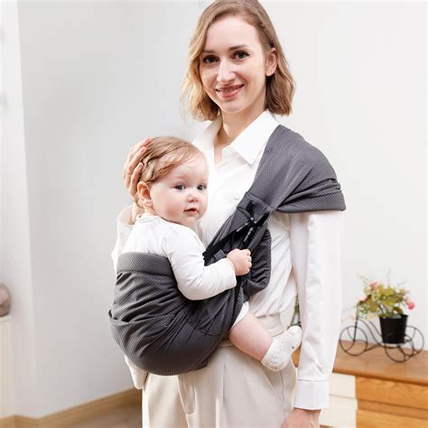 HOMEAL Baby Sling, Baby Hip Carrier Newborn to Toddler, Adjustable Mesh ...