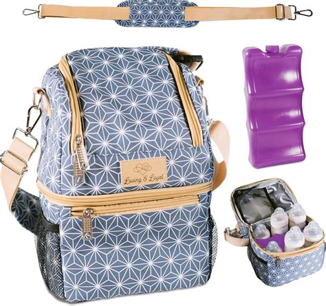 Amazon.com: Breast Milk Cooler Travel Bag w/Ice Pack for (6) 9oz ...