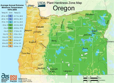 Oregon Climate Map