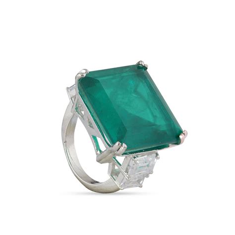 Emmalyn - Green Stone CZ Ring – Anayah Jewellery India