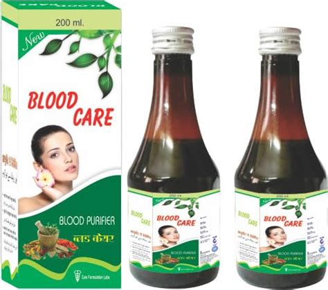 Buy Blood care syrup,Ayurvedic Blood Purifier Anti Acne, Pimple,Natural ...
