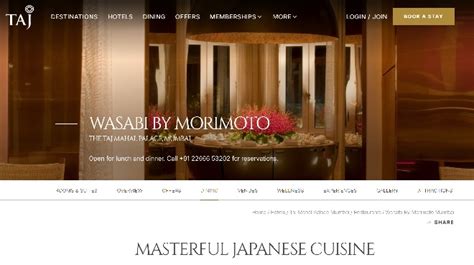 ムンバイーの「Wasabi by Morimoto」が20周年