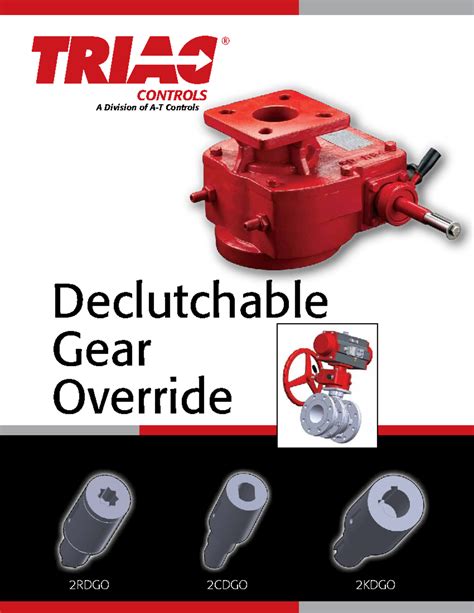 Declutchable Gear Override Overview for 2RDGO, 2CDGO, 2KDGO Series ...