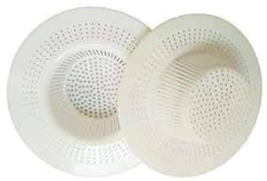 Maproline® Kitchen Basin Plastic Sink Strainer Filter White (13 x 3 x ...