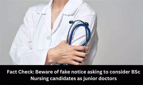 Beware of fake notice asking to consider BSc Nursing candidates as ...