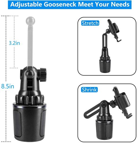 Cshidworld Car Cup Holder Phone Mount Cell Universal India | Ubuy