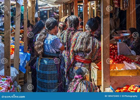 Mayan Indigenous People on Market, Guatemala Editorial Image - Image of ...