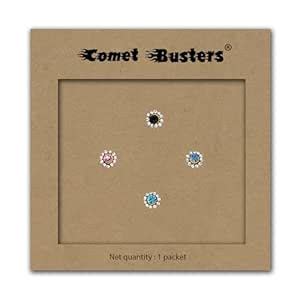 Buy Comet Busters Handcrafted Multicolored Nose Studs Stick Ons Self ...