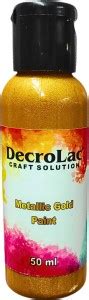 Flipkart.com | DecroLac Acrylic Metallic Gold Paint 50ml