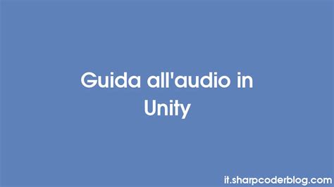 Add Audio Unity 的图像结果