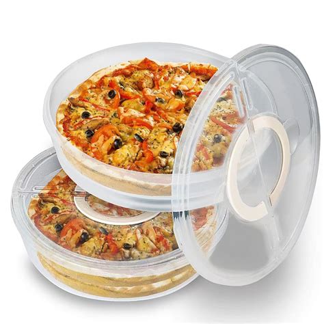 Buy 2 Pack 12inch Food Storage Container with Lid and Handle, Reusable ...