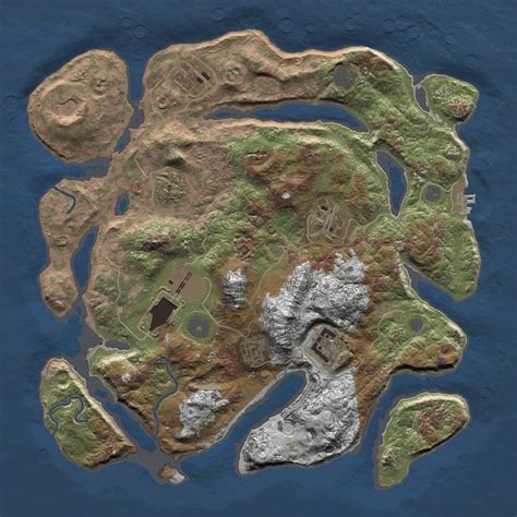 Image result for Rust Island Maps 1 Grid