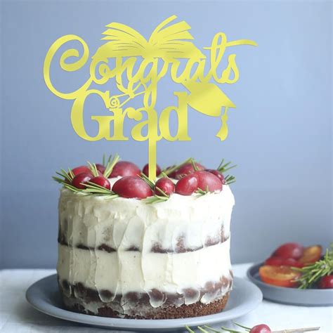 Sleyberoy Acrylic Congrats Grad Cake Topper-2024 India | Ubuy