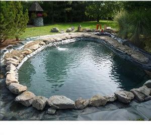 house of common Fish Pond Liner HDPE Membrane Reinforced 700 GSM Rubber ...
