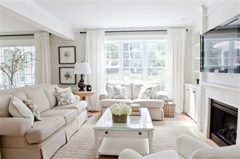 cream and white living room