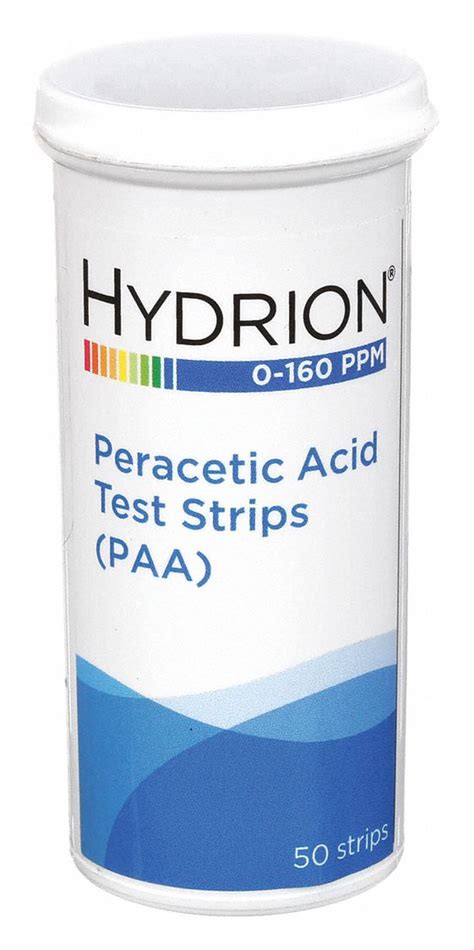 HYDRION, 0 to 160 ppm Peracetic Acid, Peracetic Acid, Peracetic Acid ...