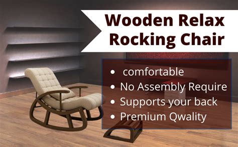 IMPRESSION ART STORE Upholstered Tufted Rocking Chair for Adults with a ...