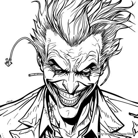 Joker Coloring Pages - Free & Printable!