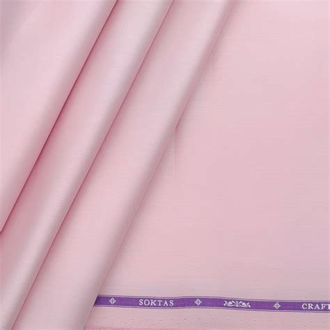 Shirt Fabric Soktas 80s Giza Cotton Plain satin Colour Rose Gold - ManTire