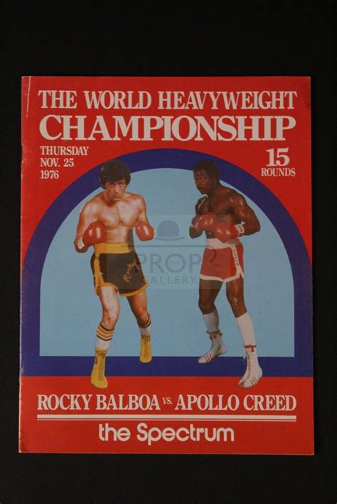 The Prop Gallery | Fight programme