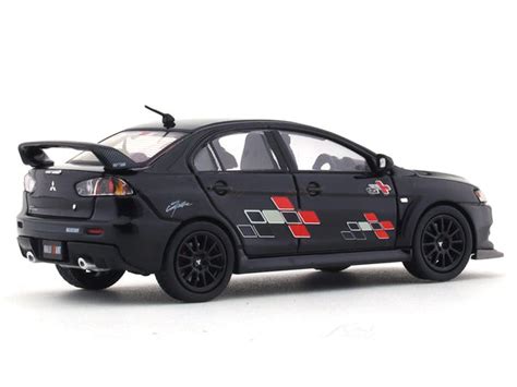 Mitsubishi Lancer Evolution X black 1:64 Hobby Japan diecast scale ...