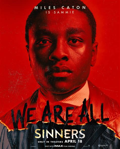 Sinners - Sammie Character Poster | Moviefone