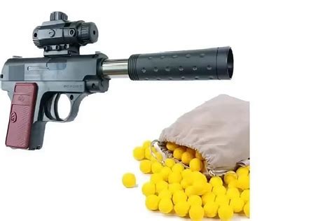 Pub-G Heavy Range Silencer Mouser Pistol Toy Shooting Gun with ...