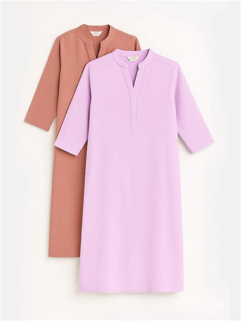 Women Rose Taupe & Lilac Long Kurta