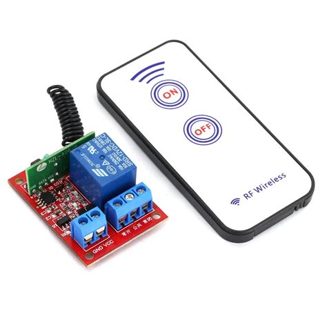 12V One Channel RF Wireless Relay Module with Remote Control | Robodo