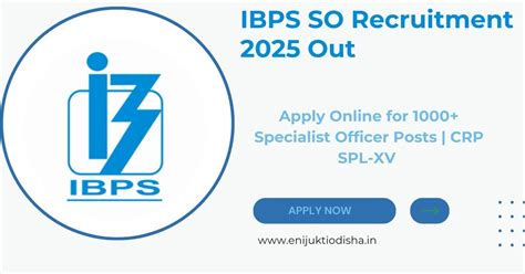 IBPS SO Recruitment 2025 Out – Apply Online for 1000+ Specialist ...