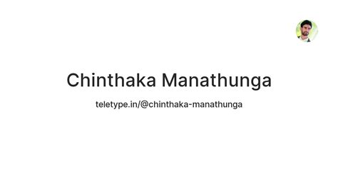 Chinthaka Manathunga — Teletype