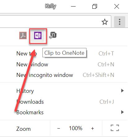 Image result for Using OneNote Clipper in Edge