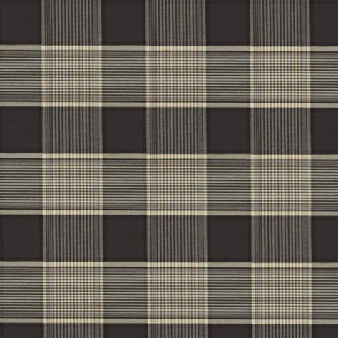 Tulane Check Black Fabric by the Yard