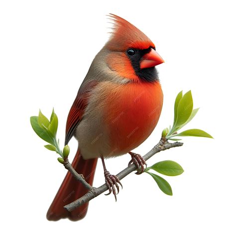 Premium PSD | Cardinal bird clip art