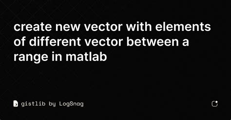 How to Make a Vector in MATLAB 的图像结果