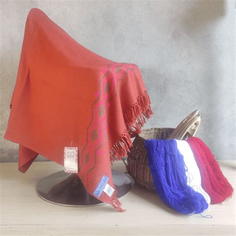 Hand Woven Cashmilon Kullu Shawl- (331) Rust – Bhuttico Shawls