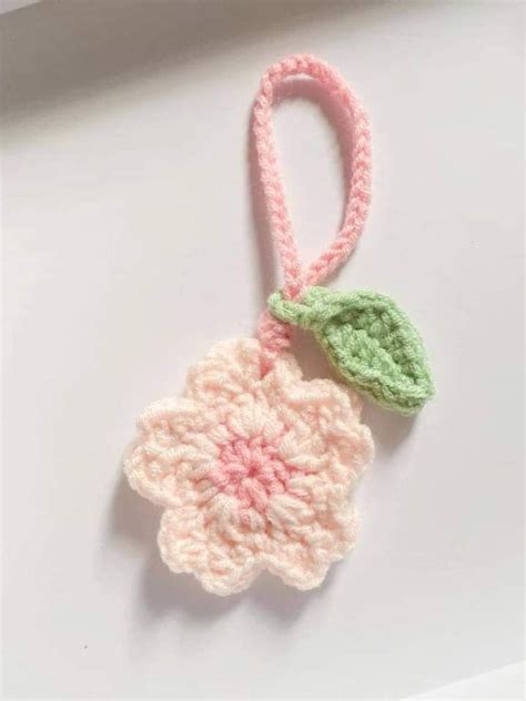 Image result for Crochet Keychain Tutorial Flower