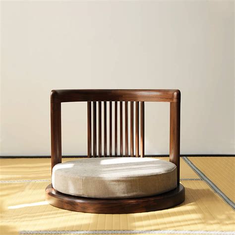 Starrkd Solid Wood Japanese Floor Chair Legless Chair With Back ...